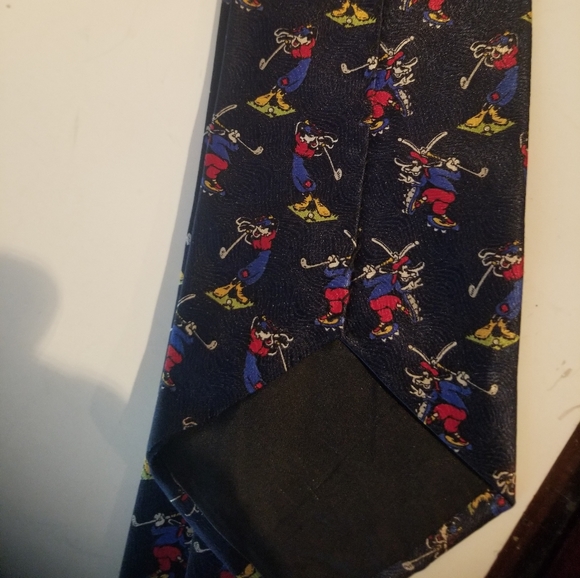 Disney Goofy Golfing Tie Mickey Unlimited Vintage - Picture 5 of 5